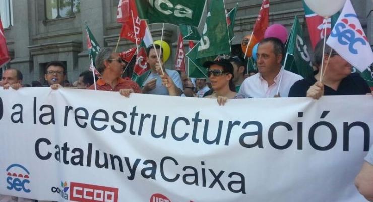 Llamamiento a la movilizacin en Catalunya Banc
