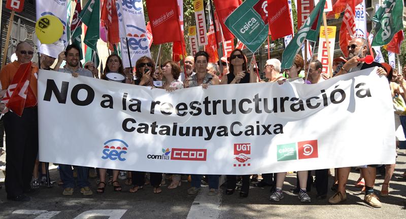 Las condiciones planteadas en el ERE de Catalunya Banc, una pantomima