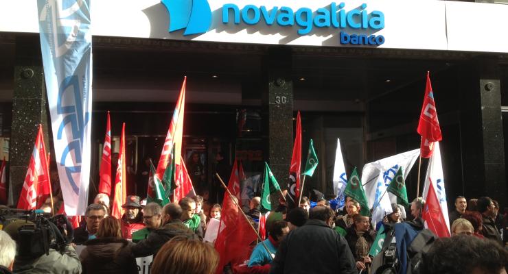 NCG afronta en solitario la huelga convocada incialmente tambin por las entidades nacionalizadas de Bankia y Banco de Valencia