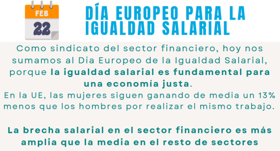 22 FEBRERO - DA EUROPEO PARA LA IGUALDAD SALARIAL